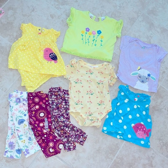 8 Piece Baby Girl Bundle Size 3-6M​ - Picture 1 of 10